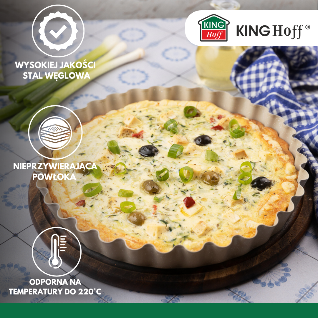 KINGHoff Baking pan, baking sheet, tart pan, 28 cm diameter, Kinghoff – image 7