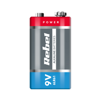 Rebel Alkaline, coin-cell, and zinc-carbon batteries – REBEL 9V 6LR61 Alkaline Batteries – image 2