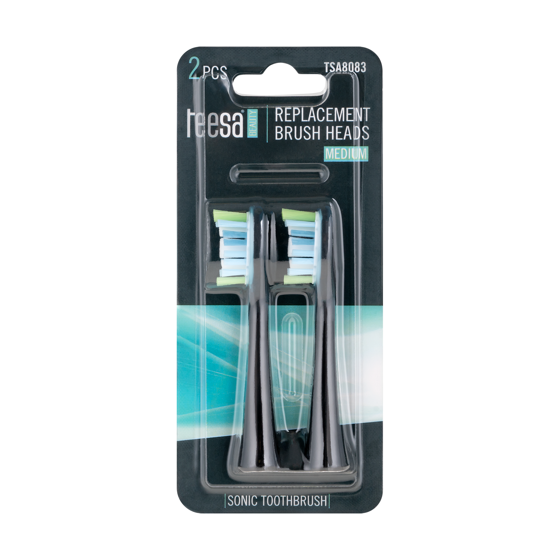 Teesa The remaining – Teesa Sonic Elite TSA8082-B Medium Sonic Toothbrush Heads – image 3