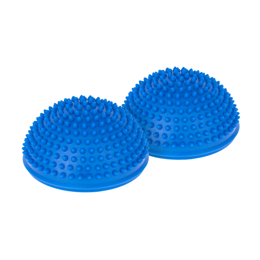 Rebel Rehabilitation sensory hemispheres with protrusions, set of 2, blue, REBEL ACTIVE