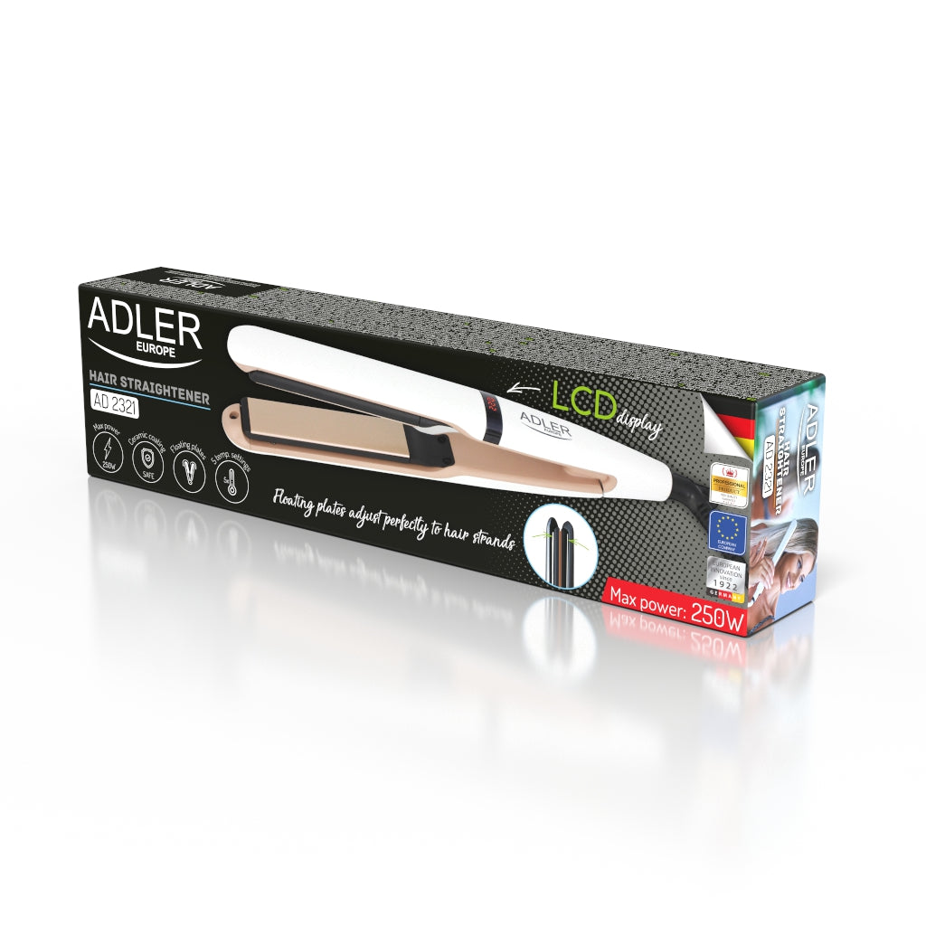 ADLER Hair – AD 2321 Hair Straightener - Ceramic with Temperature Control – image 15