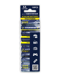 Esperanza Alkaline, coin-cell – EZB112 Esperanza AA Alkaline Batteries, 10-Pack, Hanging Pack – image 4