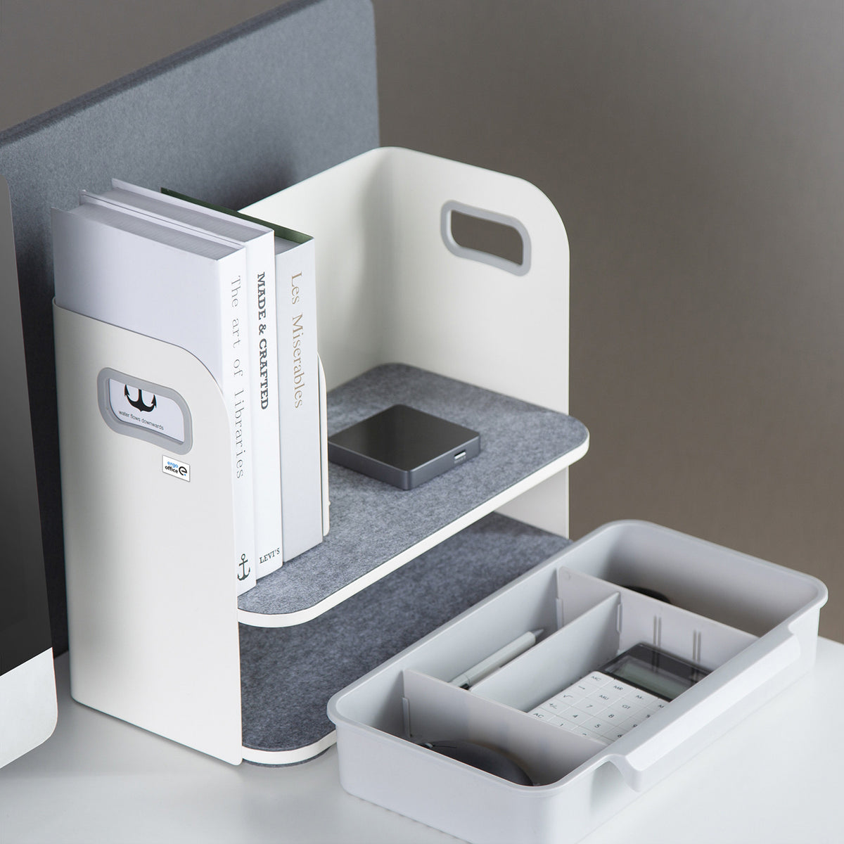 Ergo Office Ergo Office Desk Organizer with Drawer, White, max. 10 kg, ER-440 – image 4