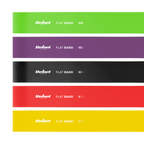 Rebel 2-meter Latex Exercise Band Set - Flat Band LTs-1, 2.5–20 kg, 5 Bands, REBEL ACTIVE – image 3