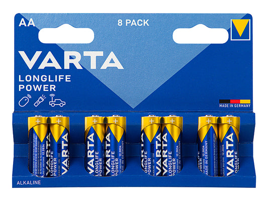 Blow 82-647# AA 1.5 V LR6 Varta LongLife Power Alkaline Batteries, 8-pack