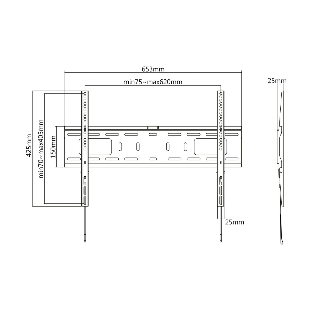 Cabletech TV and – Universal Wall Mount for LED TVs (37–70") LP42-46F – image 6