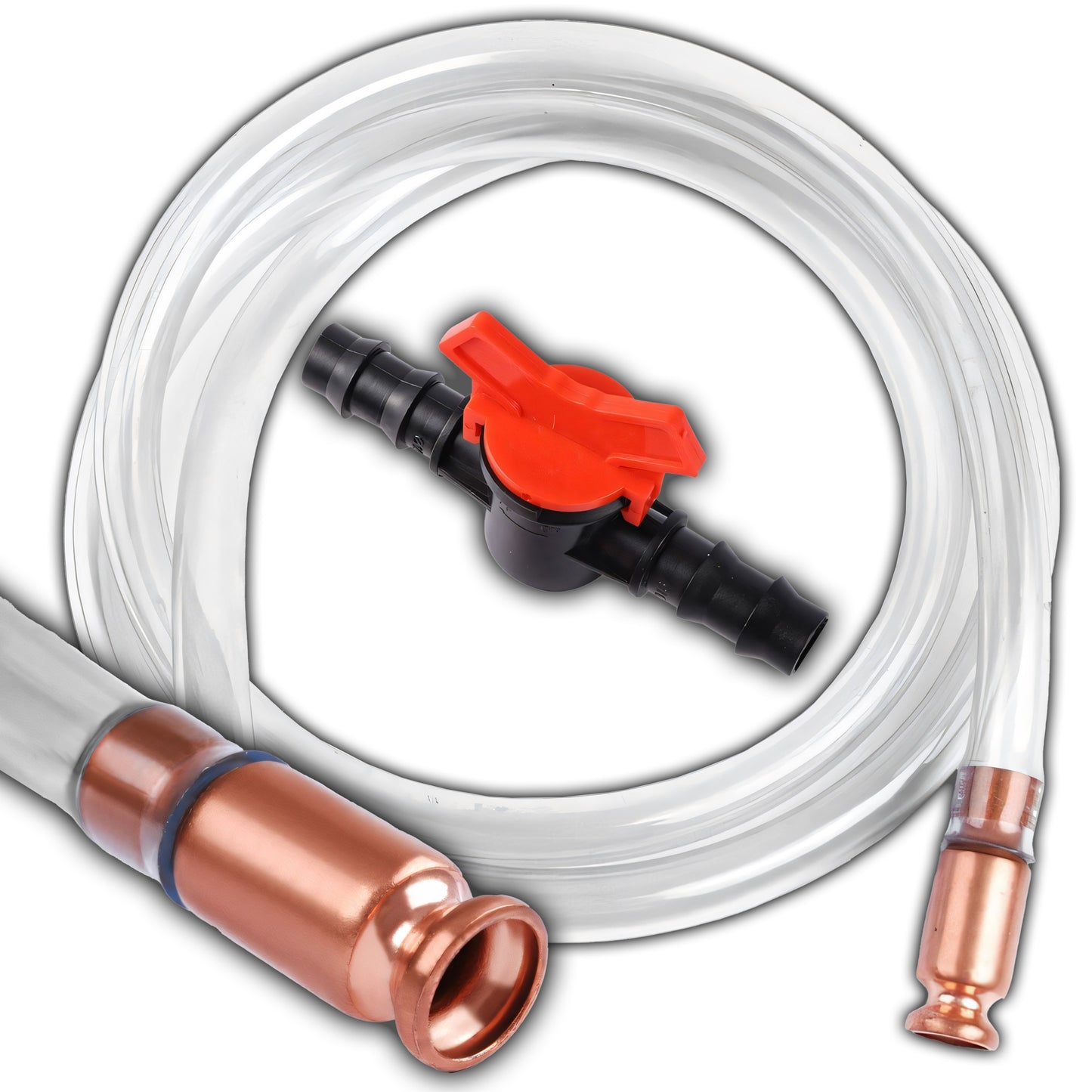 RTO Self-priming hose for draining water, fuel, and oil, with a switch, 180 cm – image 2