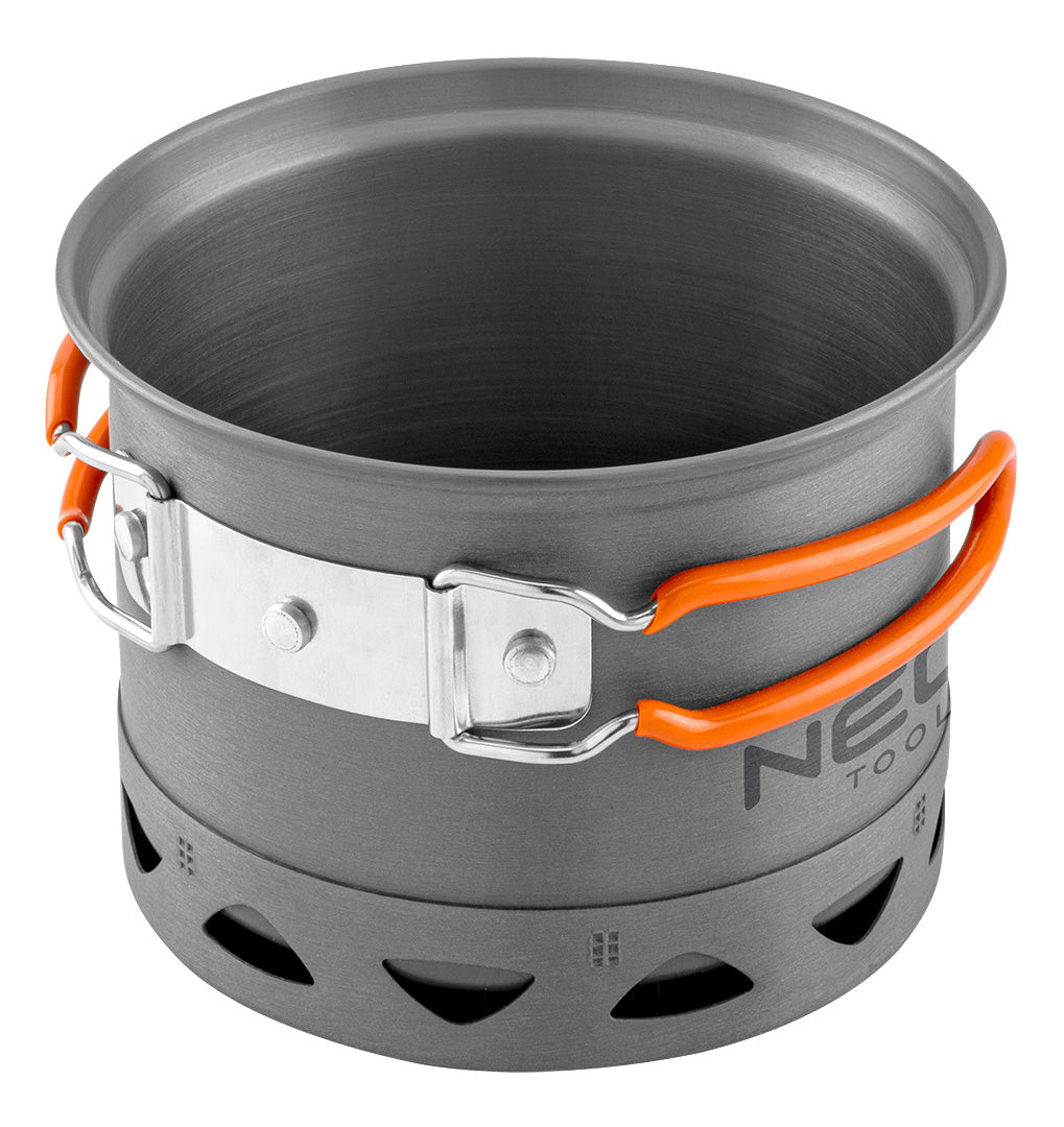 NEO TOOLS 2 in 1 tourist pots with heat sink + bag – image 3