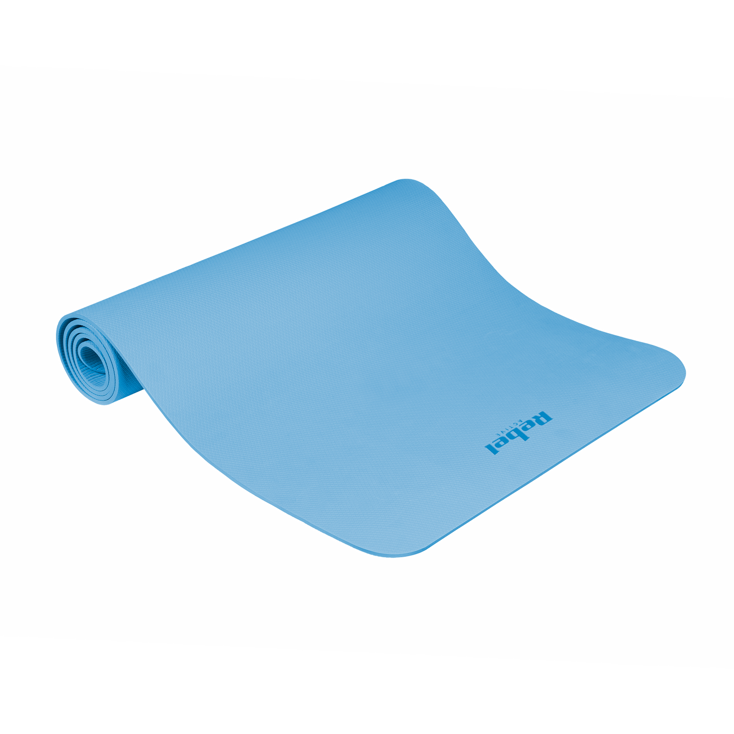 Rebel Exercise mat for yoga, Pilates, and fitness, 183x61 cm, 6 mm thick, TPE material, blue, REBEL ACTIVE