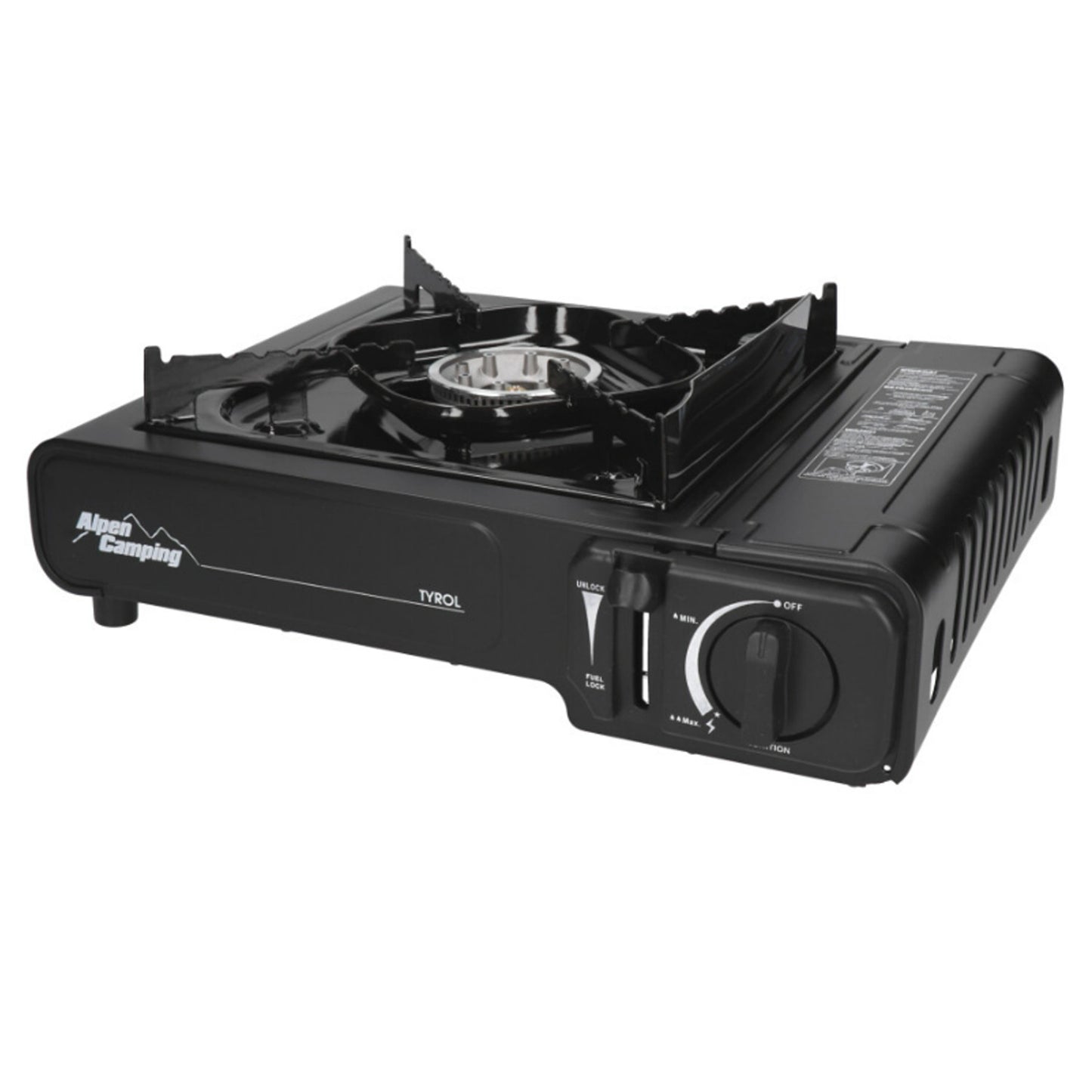 INKO-TIME Alpen Camping camping stove, power: 2.0 kW, gas consumption: 146 g/h, piezoelectric ignition, TYROL – image 2