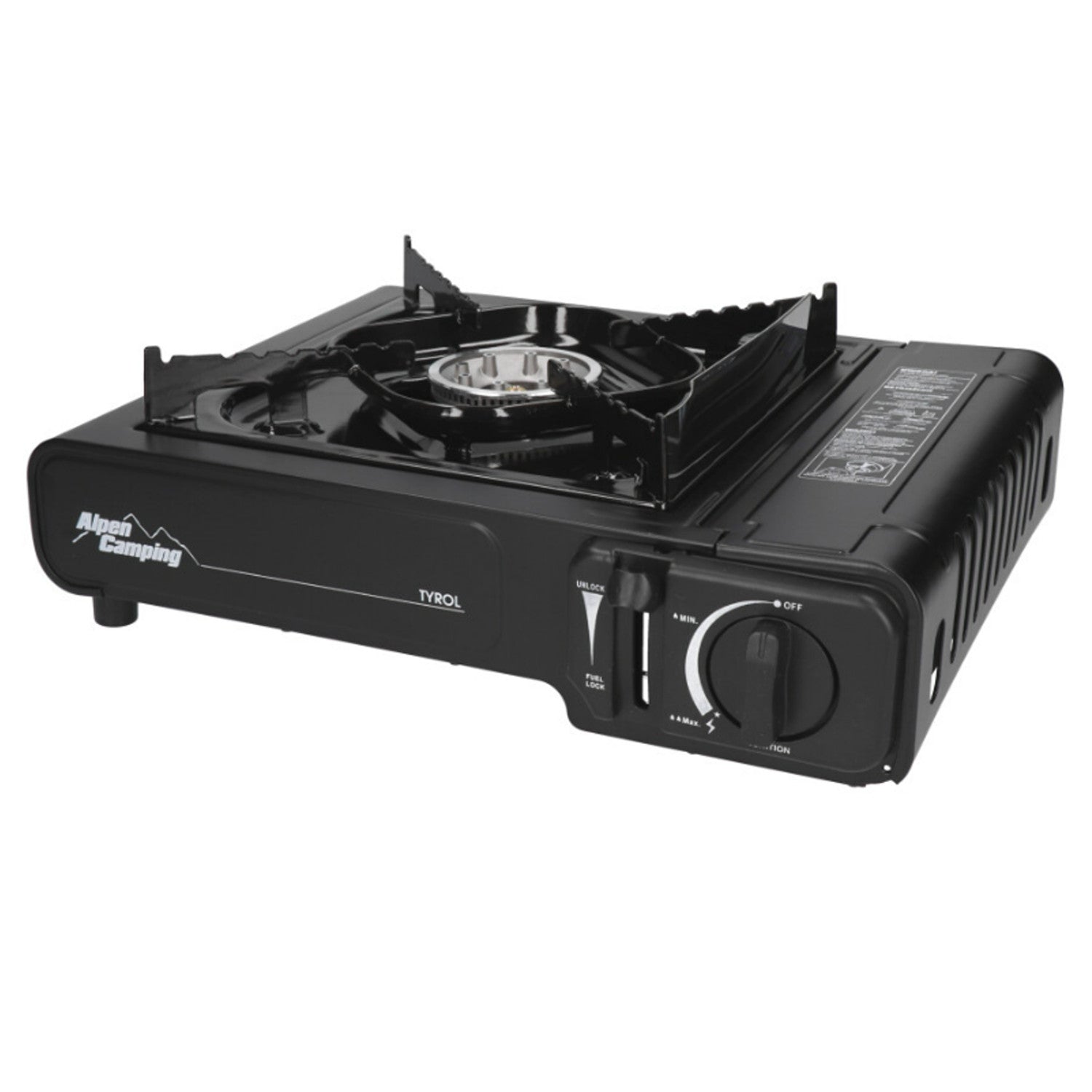 INKO-TIME Alpen Camping camping stove, power: 2.0 kW, gas consumption: 146 g/h, piezoelectric ignition, TYROL – image 2