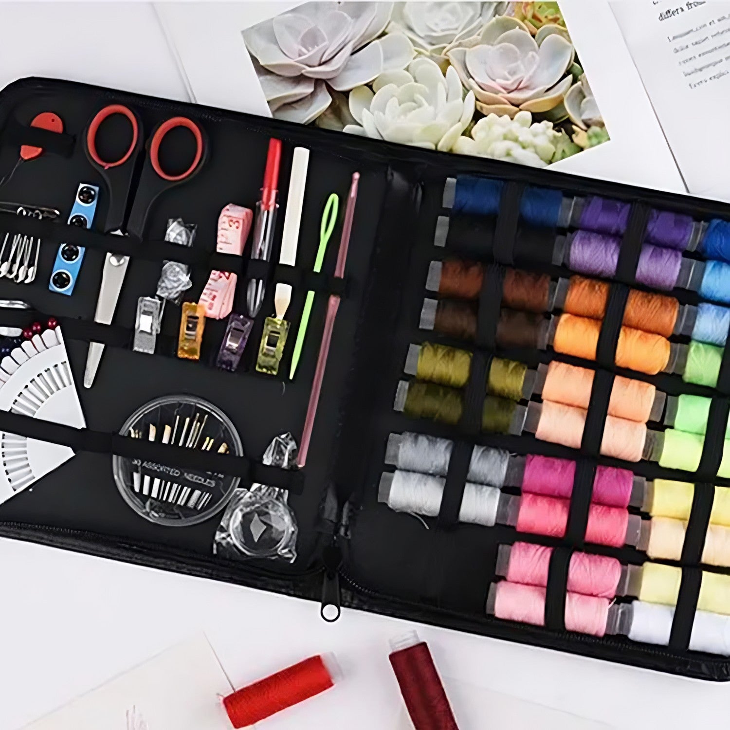 RTO Sewing kit, organizer for needles, thread, and safety pins, case 112 el-o642 – image 3
