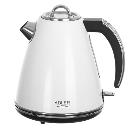 ADLER Electric kettles – AD 1343 white Strix 1.5-liter metal kettle