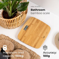 ADLER Bathroom Scales – AD 8173 Bamboo Bathroom Scale – image 4