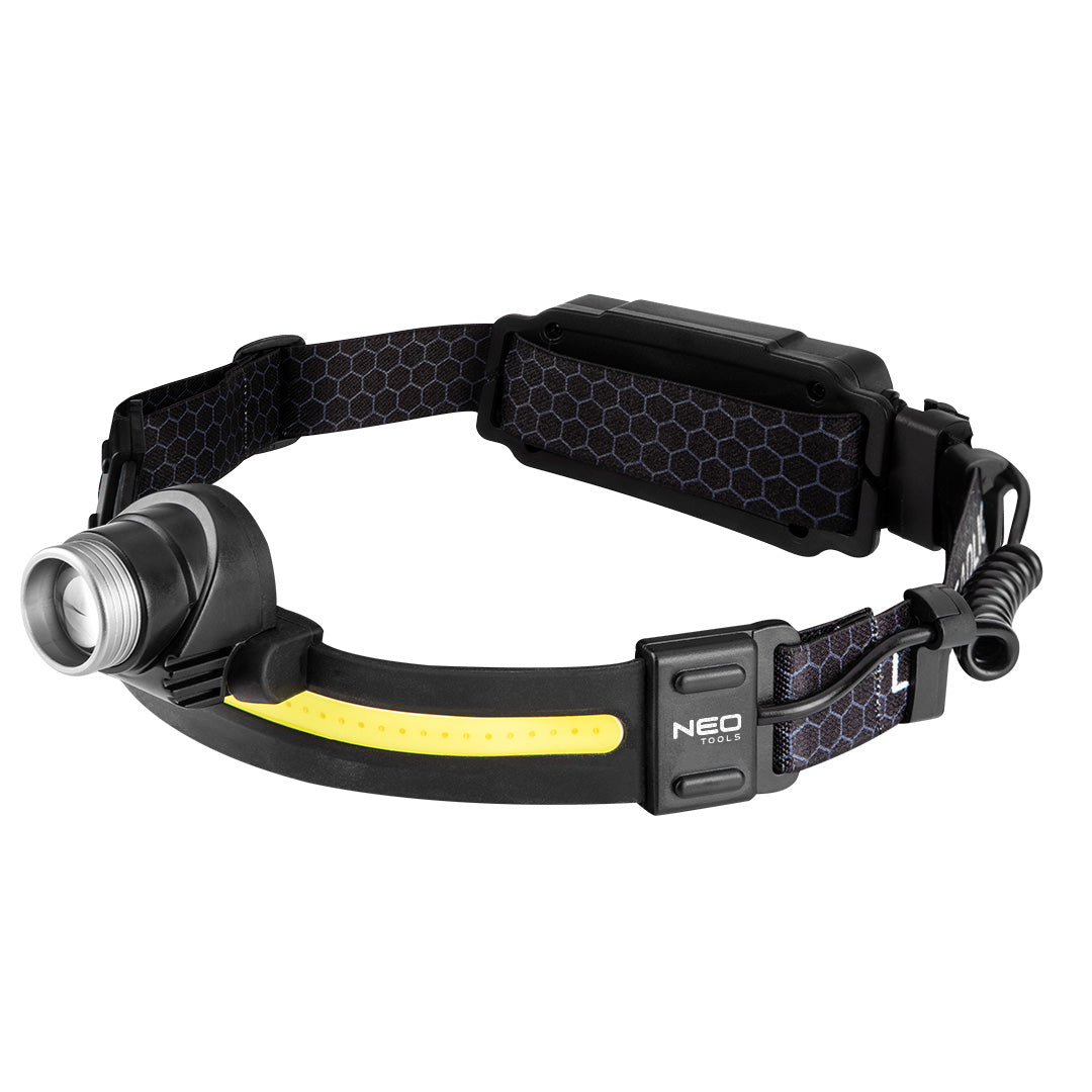NEO TOOLS Flashlights, hand lamps, headlamps, tourist – BELT 2.0 Rechargeable LED Headlamp