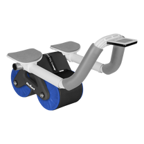 Rebel Abdominal exercise tool with timer, AB Roller Wheel AB-3, black and blue, REBEL ACTIVE