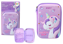 LEAN Pencil – Large Unicorn 3D Fold-Out Pencil Case, Purple, 23x15x5 cm