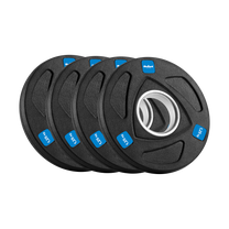 Rebel Rubber-coated cast iron Olympic weights, set of 4 x 1.25 kg, 51 mm hole, REBEL ACTIVE
