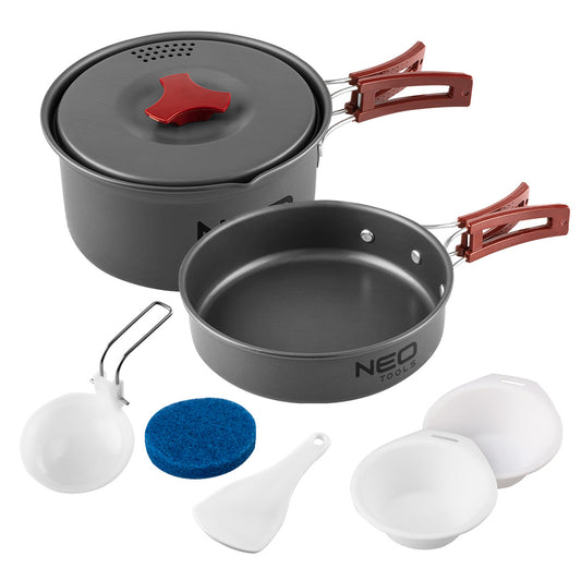 NEO TOOLS Crockery and essentials – 7 in 1 tourist dishes