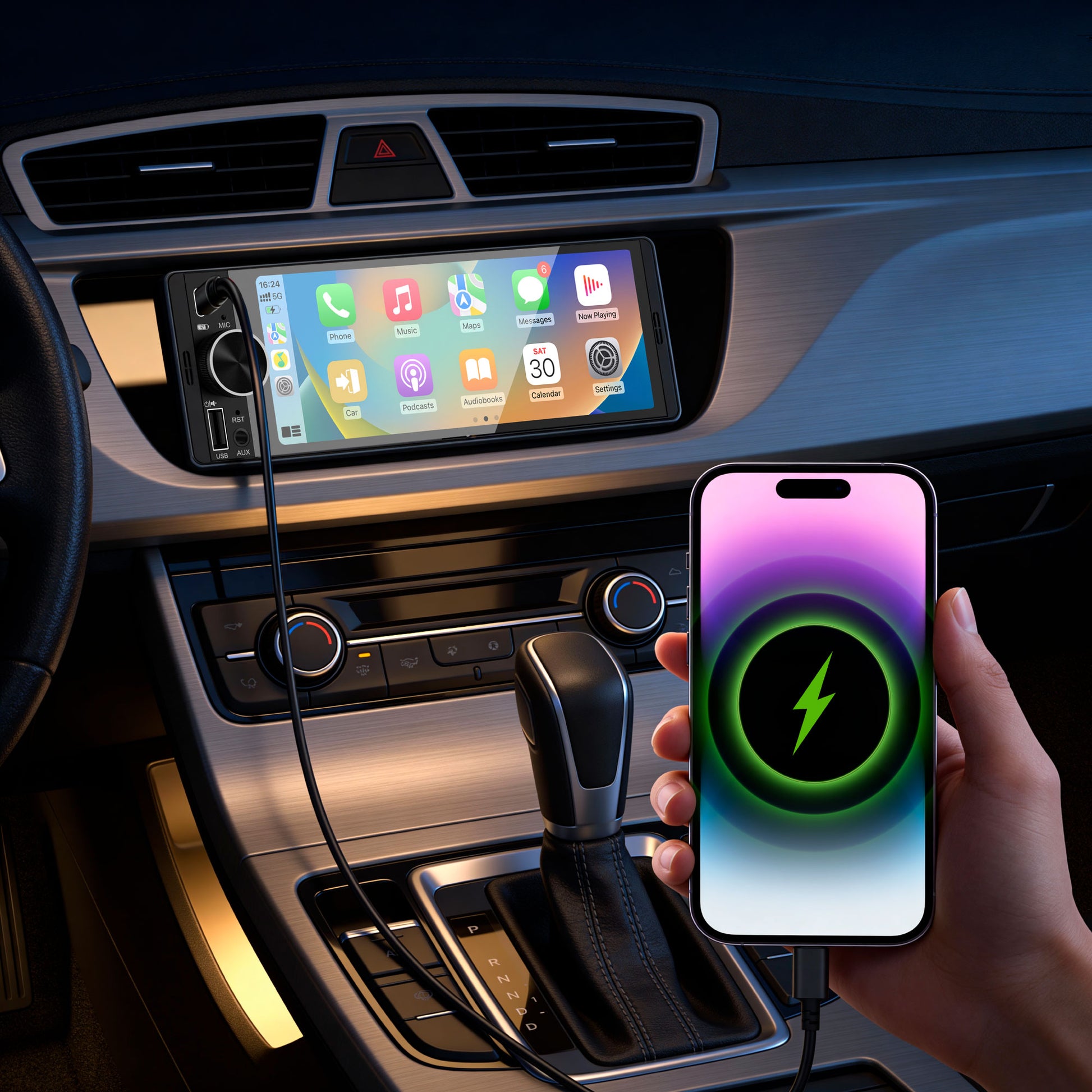 Kruger&Matz Car stereos (CD/MP3/Video/DVD) – Kruger&amp;Matz Car Stereo; KM2016 CarPlay/Android Auto – image 9