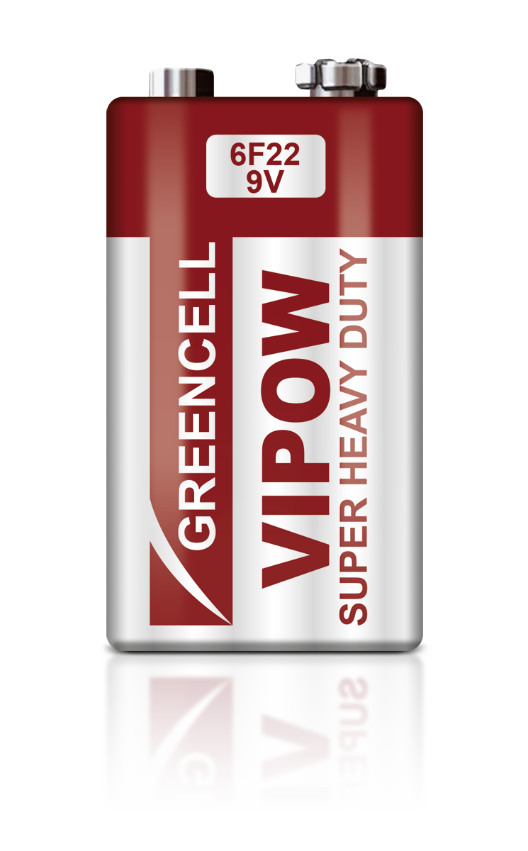 Vipow Alkaline, coin-cell, and zinc-carbon batteries – VIPOW 6F22 Zinc-Carbon Batteries