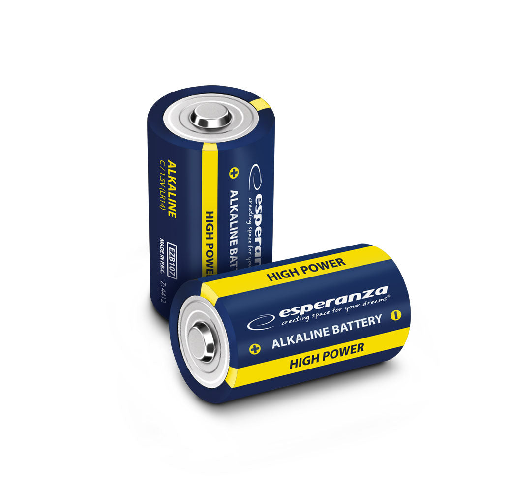 Esperanza Alkaline, coin-cell – EZB107 Esperanza LR14 Alkaline Batteries, 2-Pack, Blister Pack – image 3