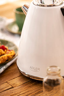 ADLER Electric kettles – AD 1343 white Strix 1.5-liter metal kettle – image 7