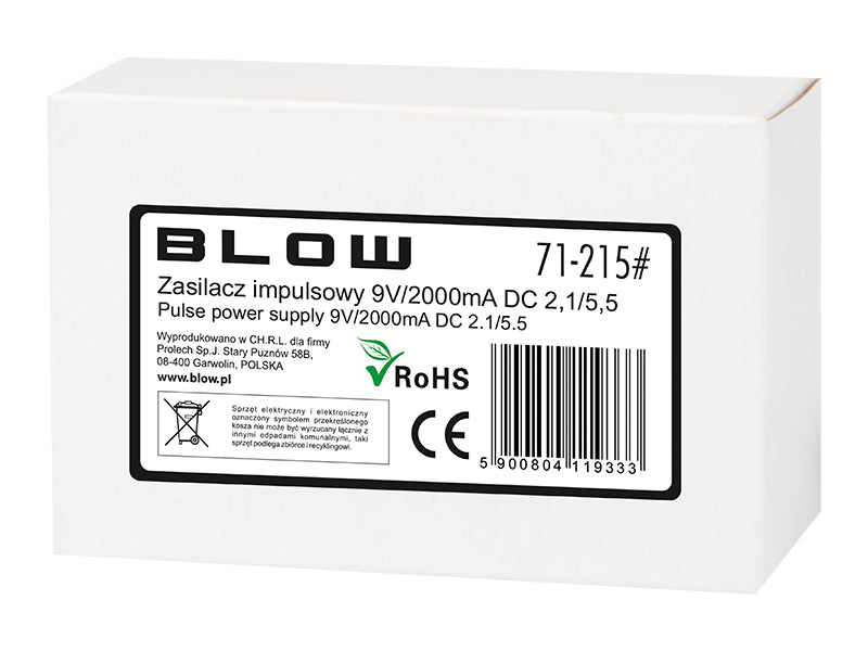 Blow Switching, industrial, antenna, and – 71-215# 9V/2000mA Switching Power Supply, 2.1/5.5 – image 2