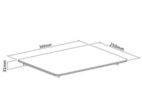 Maclean Maclean Wall Shelf, tempered glass surface, max. 8 kg, for a set-top box, MC-629 – image 2