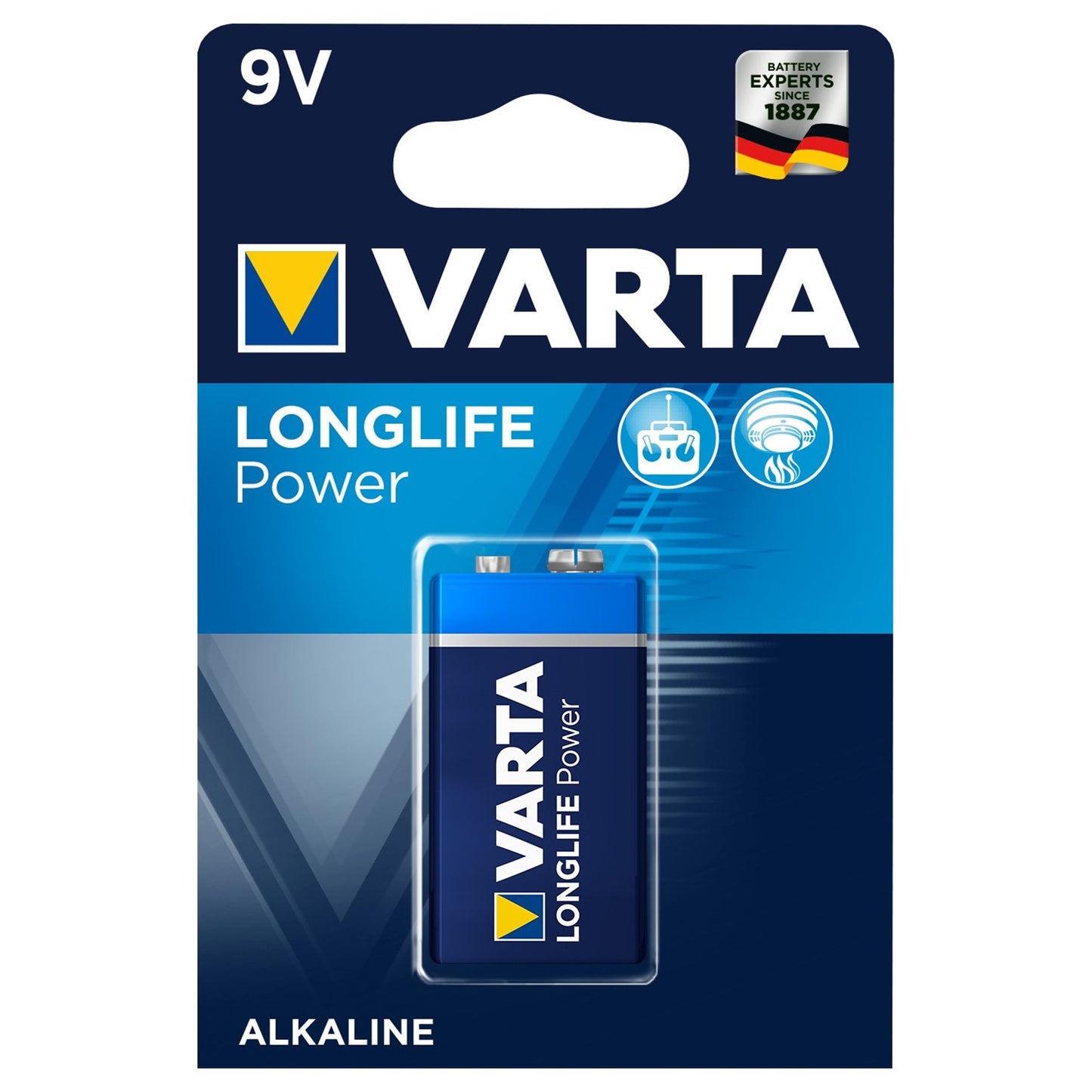 Varta Alkaline, coin-cell – Varta Longlife Power R9V 6LR61 9V Alkaline Battery – image 2