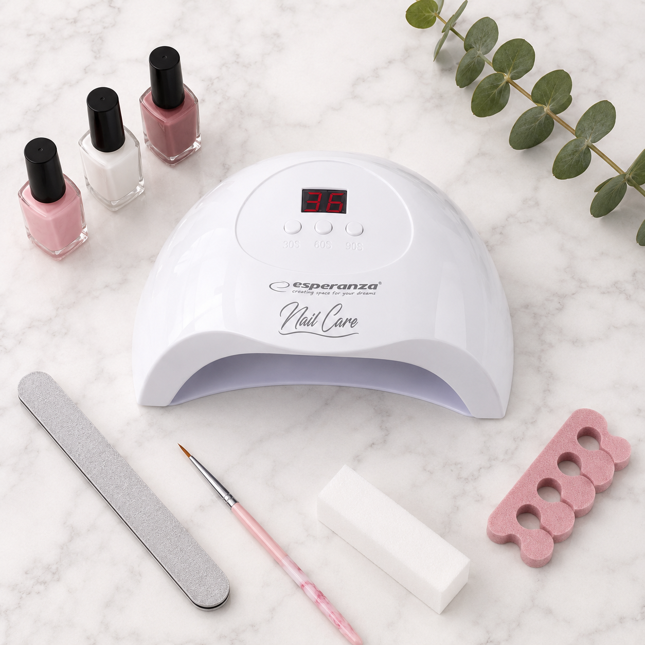 Esperanza EBN010 Esperanza UV LED Lamp for Agate Hybrid Nail Polish, 36W – image 6