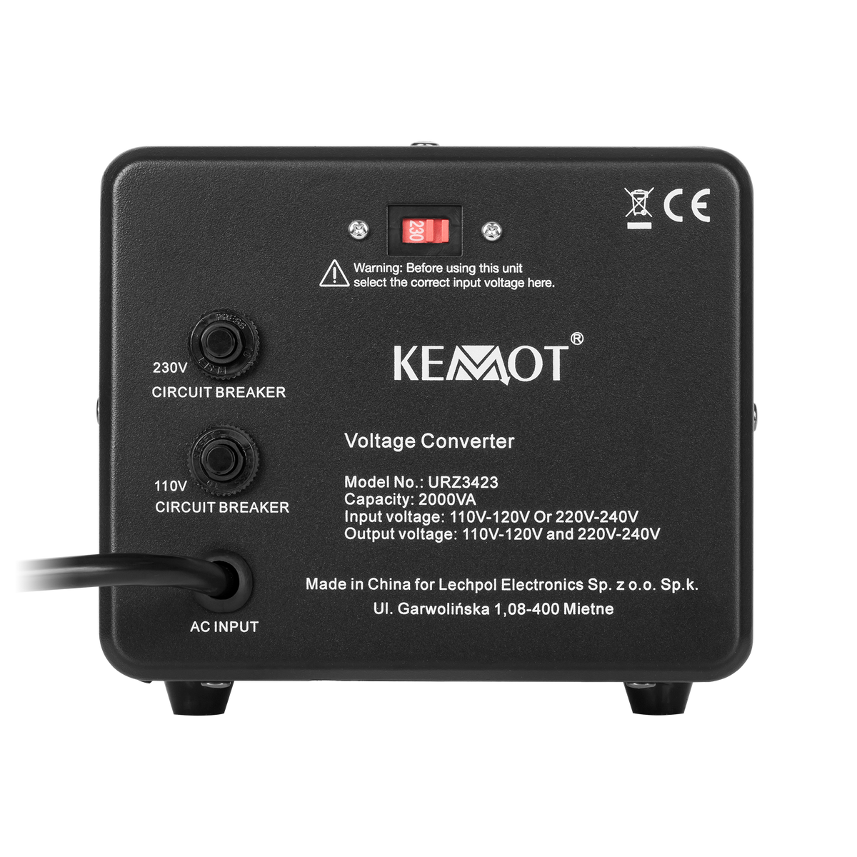 Kemot Voltage Converters – KEMOT 400 W / 500 VA Voltage Converter – image 8