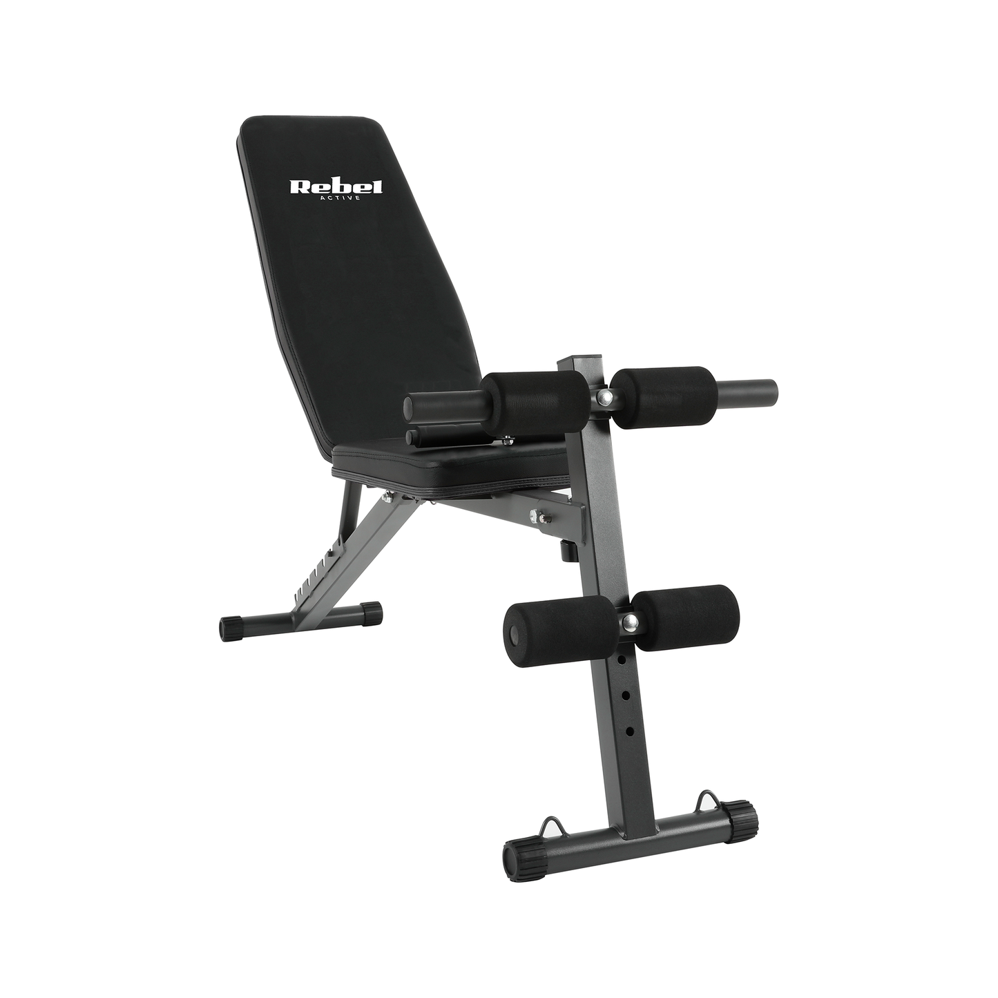 Rebel Inclined training bench with leg locks and rubber bands, REBEL ACTIVE – image 2