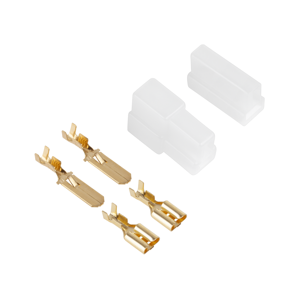 LP Connector housings and pins – 2-pin connector housing (plug + socket)