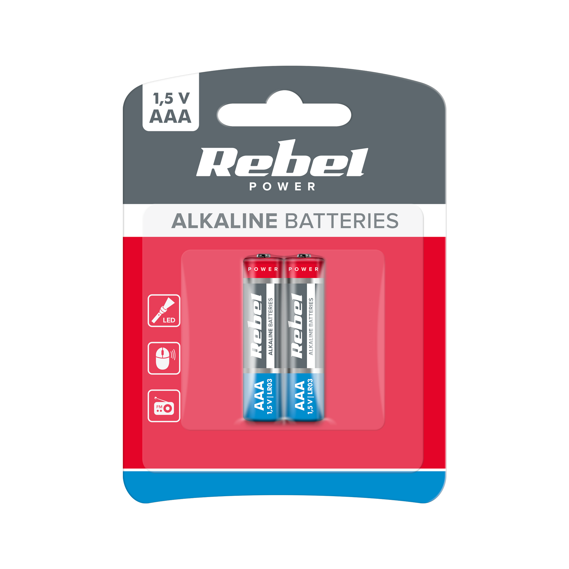 Rebel Alkaline, coin-cell, and – REBEL LR03 Alkaline Batteries, 2 per pack.