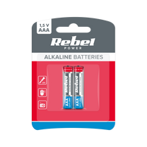 Rebel Alkaline, coin-cell, and – REBEL LR03 Alkaline Batteries, 2 per pack.
