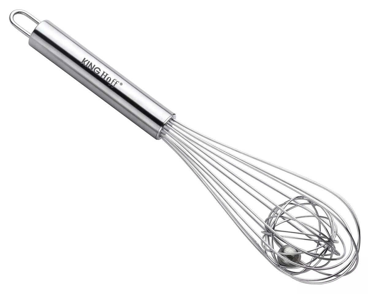 KINGHoff Whisks and beaters – Whisk, ball whisk, 10 steel, Kinghoff