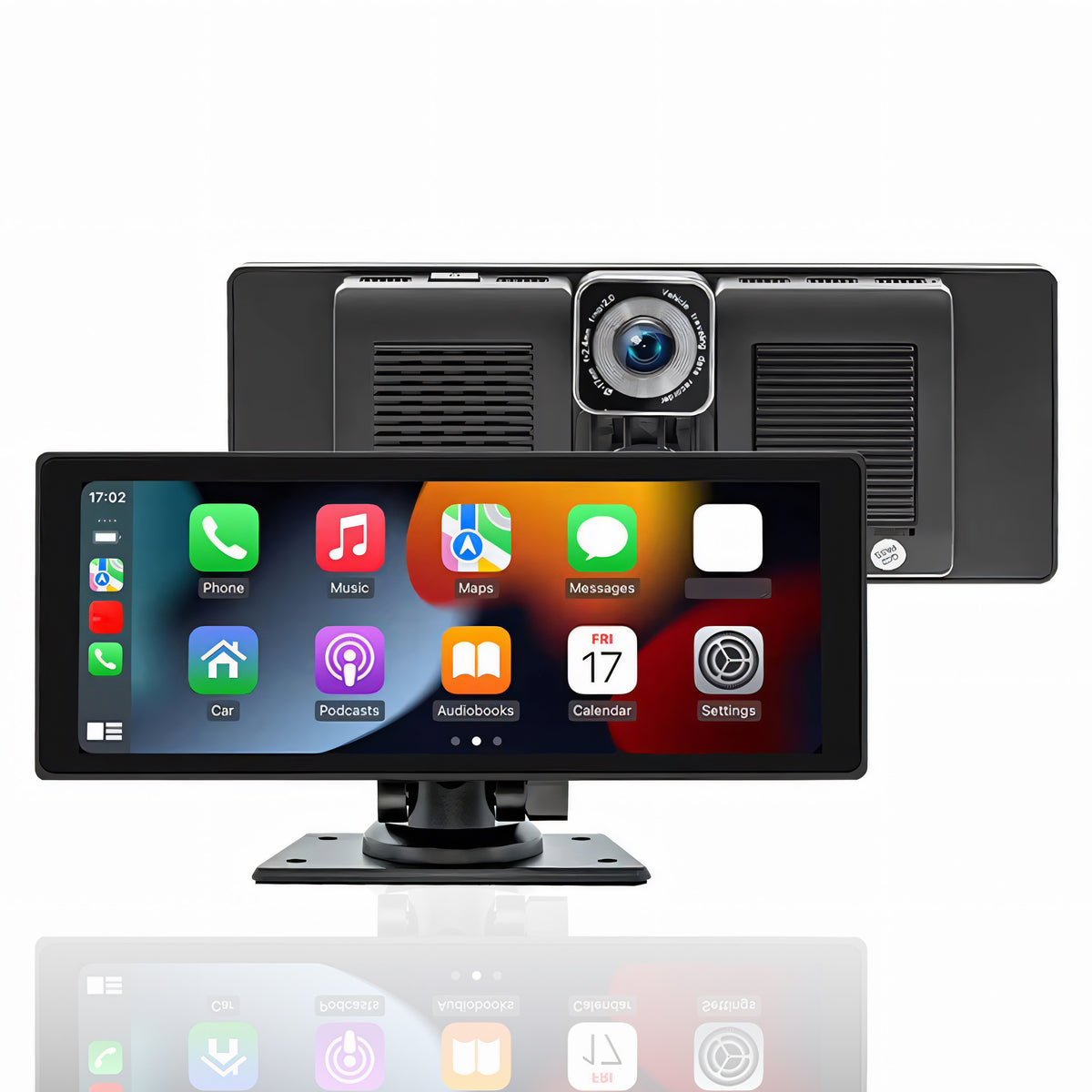 RTO Car Multimedia Radio with Apple CarPlay, Android, and Camera — ER1077 Kit