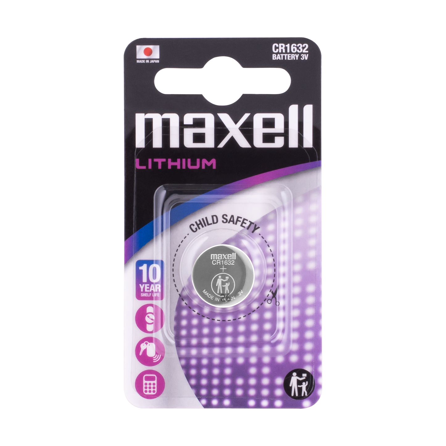 MAXELL Alkaline, coin-cell, and zinc-carbon batteries – MAXELL CR1632 Battery