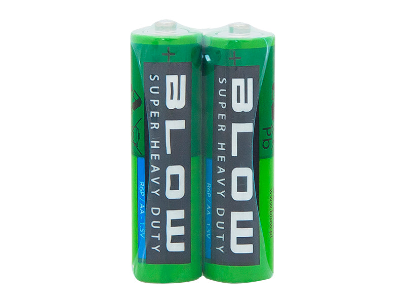 Blow Alkaline – 82-504# Blow Super Heavy Duty AA R06P Battery, 2-Pack