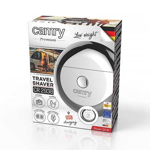 CAMRY Shavers – CR 2938 Travel Shaver with 2 Heads and USB – image 5