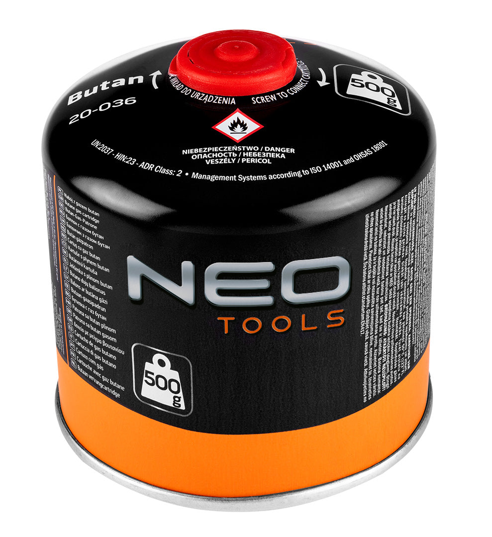NEO TOOLS Camping stoves – Camping Gas Stove + 2 Gas Canisters 20-036 – image 3