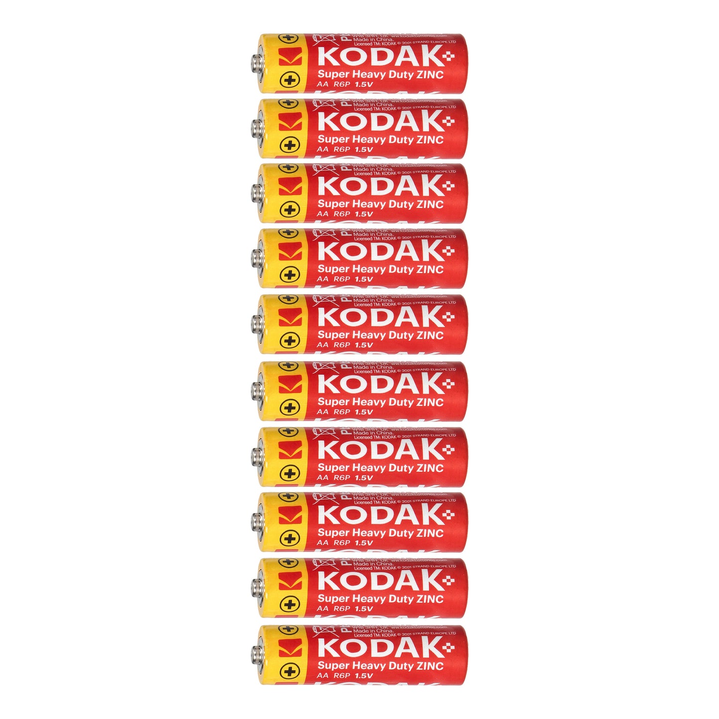 Orno Alkaline – Kodak ZINC Super Heavy Duty AA LR6 Batteries, 10-pack