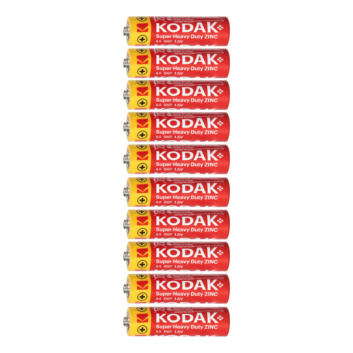 Orno Alkaline – Kodak ZINC Super Heavy Duty AA LR6 Batteries, 10-pack