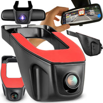RTO Car Dash Cam, Full HD Rearview Camera, Front and Rear Video - M067