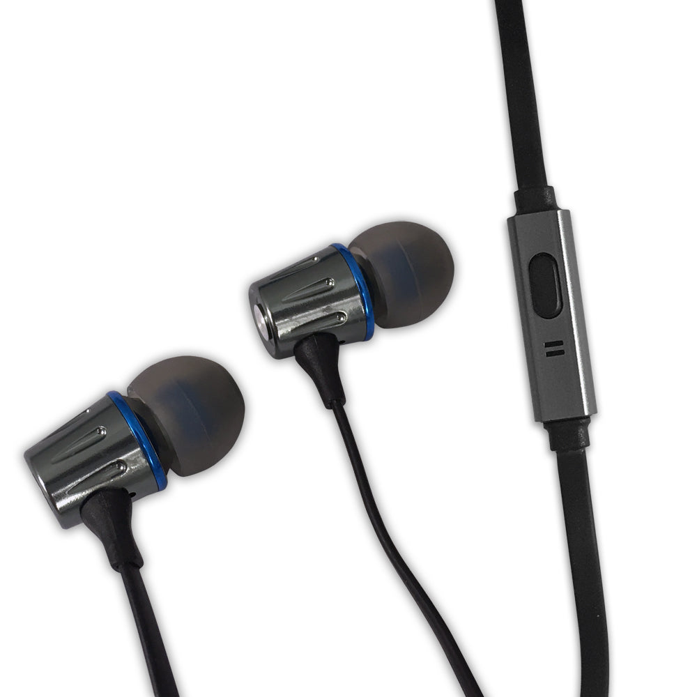 Esperanza EH203KB Esperanza Metal In-Ear Headphones with Microphone (EH203), Graphite Blue – image 2