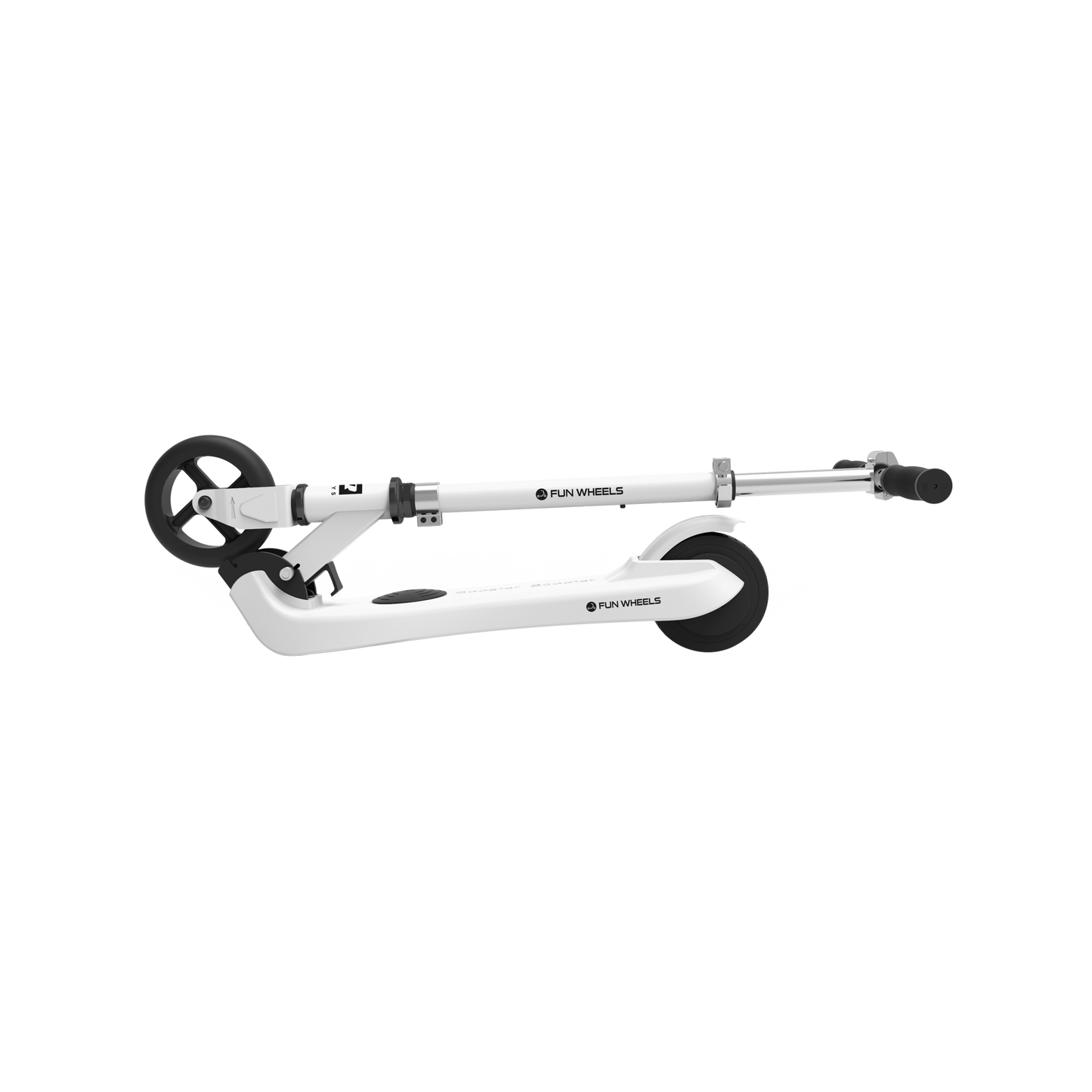 Rebel Scooters – FUN WHEELS WHITE electric scooter for children – image 3