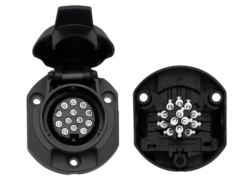 Blow The remaining – 4838# Plastic 13-pin car trailer connector – image 2