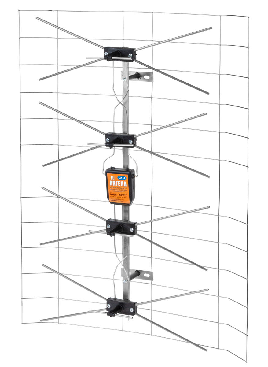 TAMIZA TV antennas (DVB-T, indoor, directional) – White Hollow Mesh TV Antenna
