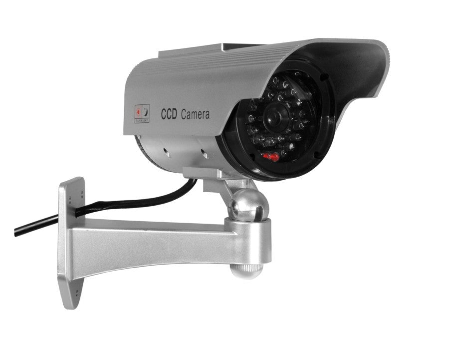 CE SOL1200 Dummy Camera - Solar-Powered Flashing LED - Free Sticker